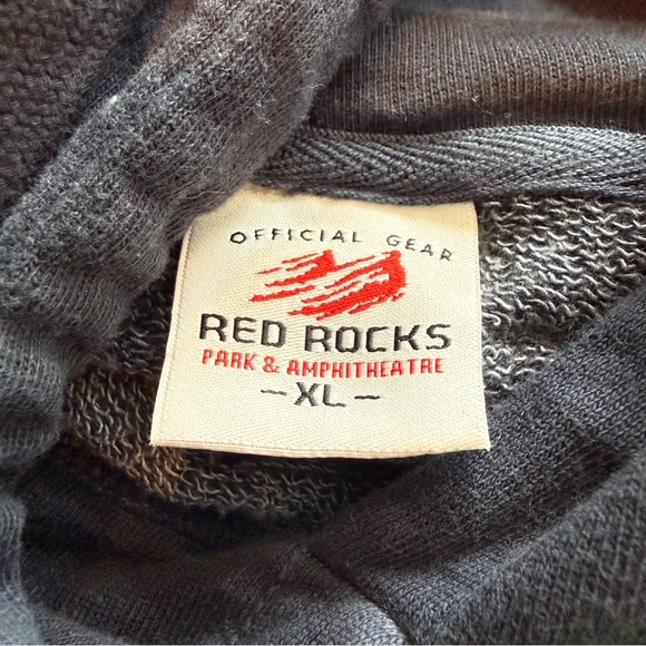 Red Rocks Amphitheater Colorado Colorful Tie-Dye Hoodie Size XL - Picture 6 of 8